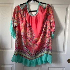 Flowing Cold Shoulder Top